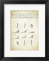 Sun Salutation Chart Fine Art Print