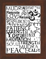 Yoga Words Fine Art Print