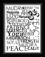 Yoga Words Fine Art Print