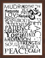 Yoga Words Fine Art Print