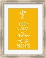 Keep Calm and Know Your Rights Fine Art Print