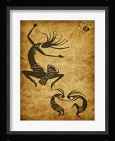 Kokopelli Drum Circle Fine Art Print