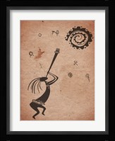Kokopelli Playing Under the Sun Fine Art Print