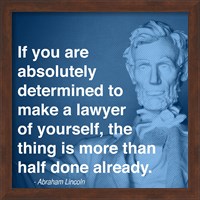 Lincoln Lawyer Quote Fine Art Print
