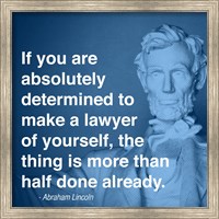 Lincoln Lawyer Quote Fine Art Print