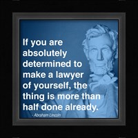 Lincoln Lawyer Quote Fine Art Print