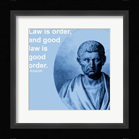 Aristotle Law Quote Fine Art Print