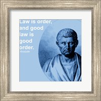 Aristotle Law Quote Fine Art Print