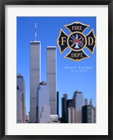 9/11 Never Forget Framed Print