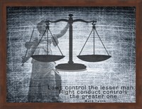 Justice Law Mark Twain Quote Fine Art Print