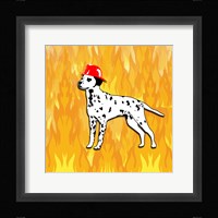 Firefighter Dog Fine Art Print