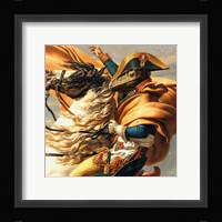 Napoleon Raptor Crossing the Alps Framed Print