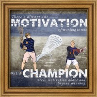 Motivation of Wanting to Win Fine Art Print