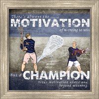 Motivation of Wanting to Win Fine Art Print