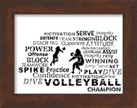 Volleyball Text Fine Art Print