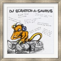 DJ Scratch-A-Saurus Fine Art Print