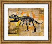 T Rex Skeleton Collage Fine Art Print