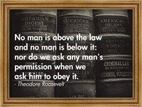 No Man Is Above the Law Fine Art Print