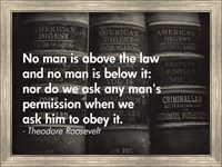 No Man Is Above the Law Fine Art Print