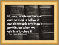 No Man Is Above the Law Fine Art Print