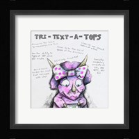 Tri Text ATops Framed Print
