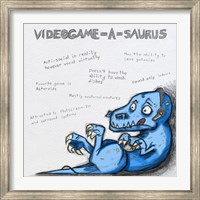 Videogame A Saurus Fine Art Print