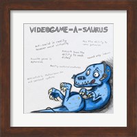 Videogame A Saurus Fine Art Print