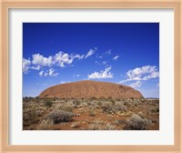 Rock formation, Ayers Rock, Uluru-Kata Tjuta National Park, Australia Fine Art Print