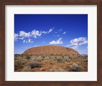 Rock formation, Ayers Rock, Uluru-Kata Tjuta National Park, Australia Fine Art Print