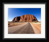 Road passing through a landscape, Ayers Rock, Uluru-Kata Tjuta National Park, Australia Fine Art Print