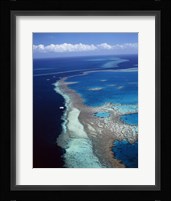 Aerial view of a coastline, Hardy Reef, Great Barrier Reef, Whitsunday Island, Australia Fine Art Print
