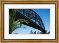 Low angle view of a bridge, Sydney Harbor Bridge, Sydney, New South Wales, Australia Fine Art Print