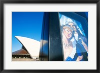 Poster in front of an opera house, Sydney Opera House, Sydney, Australia Fine Art Print