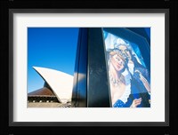 Poster in front of an opera house, Sydney Opera House, Sydney, Australia Fine Art Print