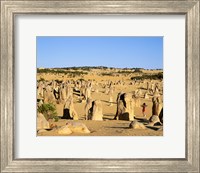 Rock formations in the desert, The Pinnacles Desert, Nambung National Park, Australia Fine Art Print