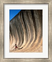 Low angle view of a rock, Wave Rock, Hyden, Western Australia, Australia Fine Art Print