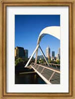 Close-up of a bridge, Melbourne, Australia Fine Art Print
