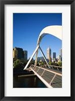 Close-up of a bridge, Melbourne, Australia Fine Art Print