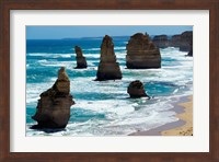 Rock formations on the coast, Twelve Apostles, Port Campbell National Park, Victoria, Australia Fine Art Print
