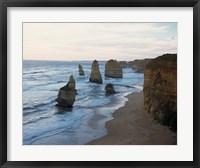 Rock formations on the coast, Twelve Apostles, Port Campbell National Park, Victoria, Australia Fine Art Print