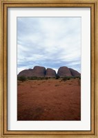 Rock formations on a landscape, Olgas, Uluru-Kata Tjuta National Park, Northern Territory, Australia Vertical Fine Art Print
