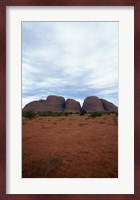 Rock formations on a landscape, Olgas, Uluru-Kata Tjuta National Park, Northern Territory, Australia Vertical Fine Art Print