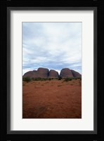 Rock formations on a landscape, Olgas, Uluru-Kata Tjuta National Park, Northern Territory, Australia Vertical Fine Art Print