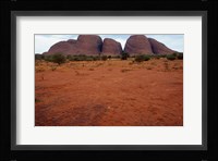 Rock formations on a landscape, Olgas, Uluru-Kata Tjuta National Park, Northern Territory, Australia Closeup Fine Art Print
