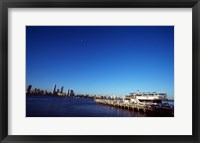 Ferry docked in a harbor, Perth, Australia Fine Art Print