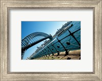Low angle view of a bridge at a harbor, Sydney Harbor Bridge, Sydney, New South Wales, Australia Fine Art Print