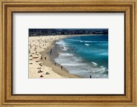High angle view of tourists on the beach, Sydney, New South Wales, Australia Fine Art Print