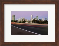 Streaks of light on a road, Perth, Australia Fine Art Print