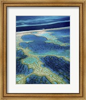 Aerial view of a coastline, Great Barrier Reef, Australia Fine Art Print