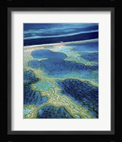 Aerial view of a coastline, Great Barrier Reef, Australia Fine Art Print